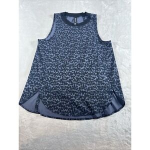 Athleta Zephyr Print Tank Top 531781 Blue Womens Small XS